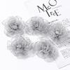 2/5Pcs 8cm Chiffon Fabric Flower For Hair Accessories Artificial Hairpin Accessories Flowers For Dress Wedding Bouquet Decor