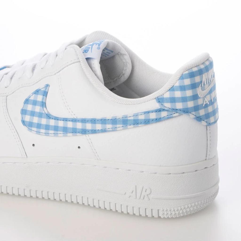 DZ2784-100 Nike Air Force 1 Low "Blue Gingham" (Women's)