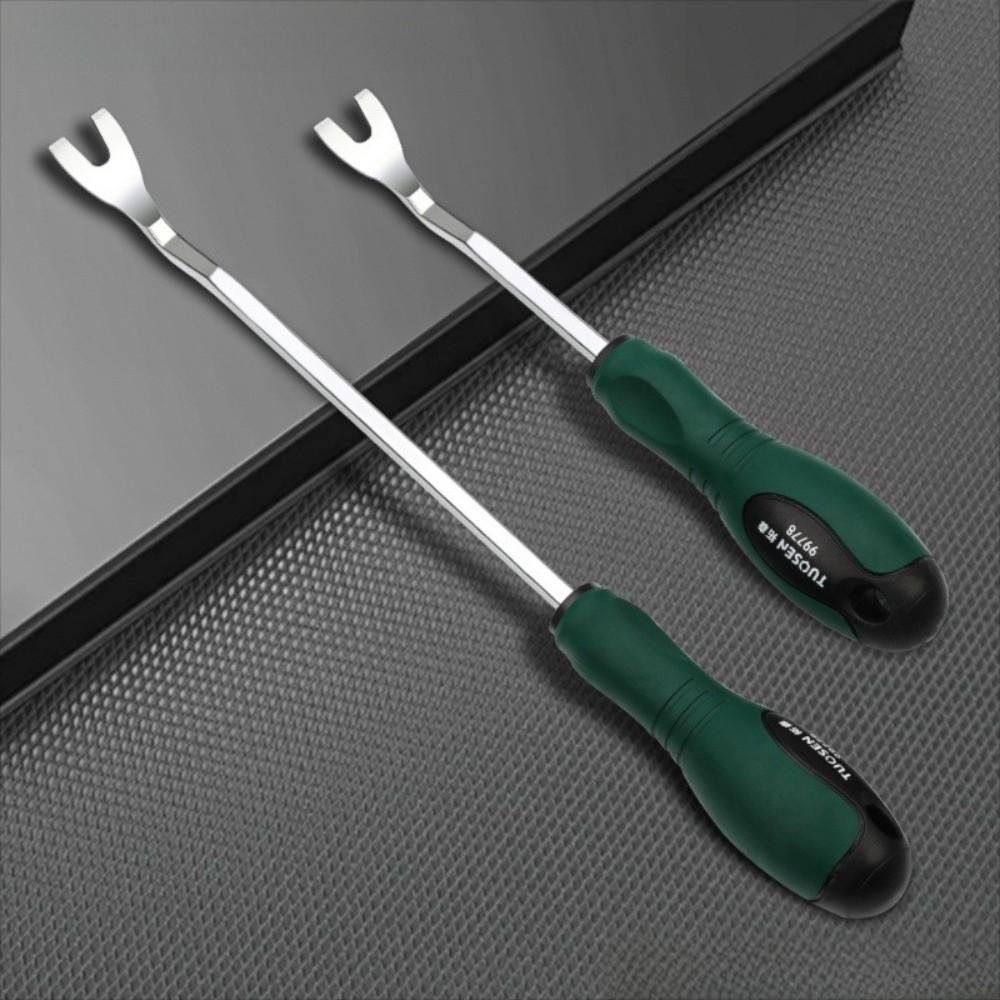 Multi-purpose Pry Bar Rubber-coated Handle Nail Removal Tool Car Interior Work Tools