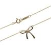 TIFFANY&Co. ribbon Necklace K18 yellow gold 2.69g Women Used