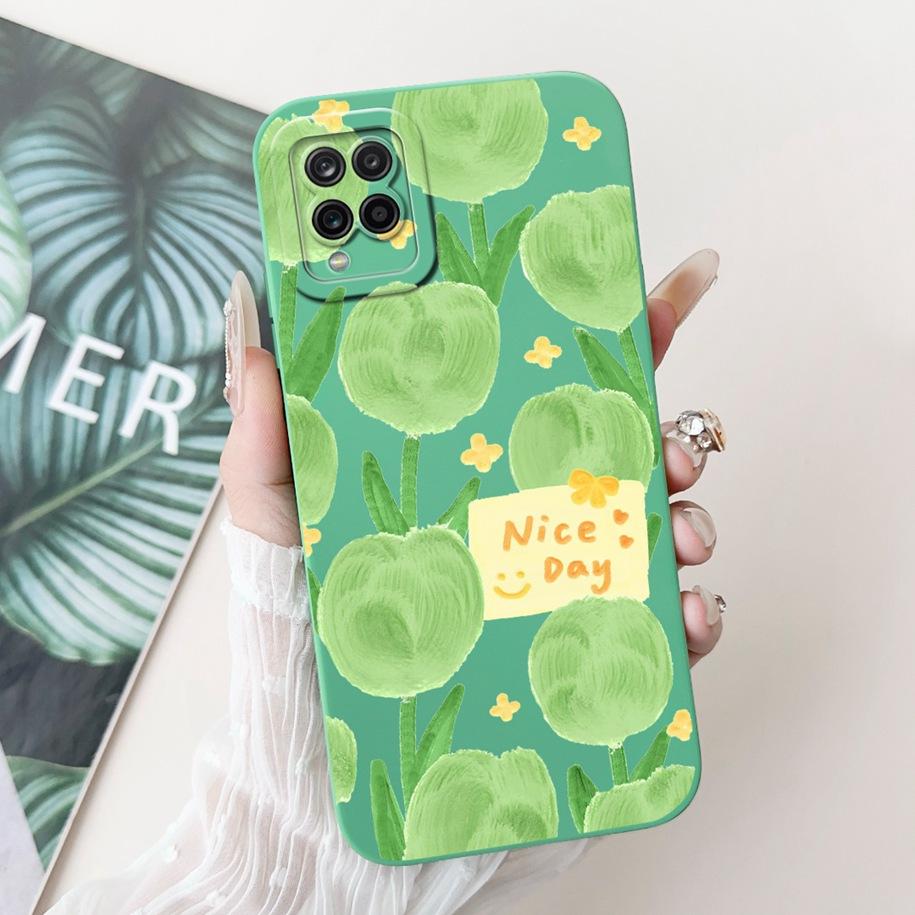 For Samsung Galaxy A12 Case SM-A125F Camera Protection Cover Cute Cartoon TPU Phone Case For Samsung M12 F12 SM-M125F A 12 Funda