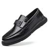 Fashion All-match Mens Loafers Men Genuine Leather Fashion Slip on Shoes Classic Men Business Footwear Lightweight Men Casual Club Shoes