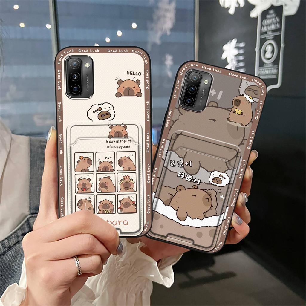 Shockproof Dirt-resistant Phone Case For Ulefone Note12P Soft case Cartoon Card slot Fashion Design Silicone TPU Cover