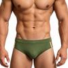 Heren Nylon Mesh Zwembroek Sneldrogend Elastische Contour Pouch Sexy Kleurblok Zwemkleding Voor Zomer Strand Zwembadfeest