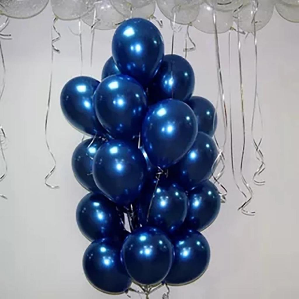 20pcs 12inch Luminous Blue Latex Balloons Dark Blue Helium Air Balloon Birthday Wedding Decoration Party Balloon Supplies