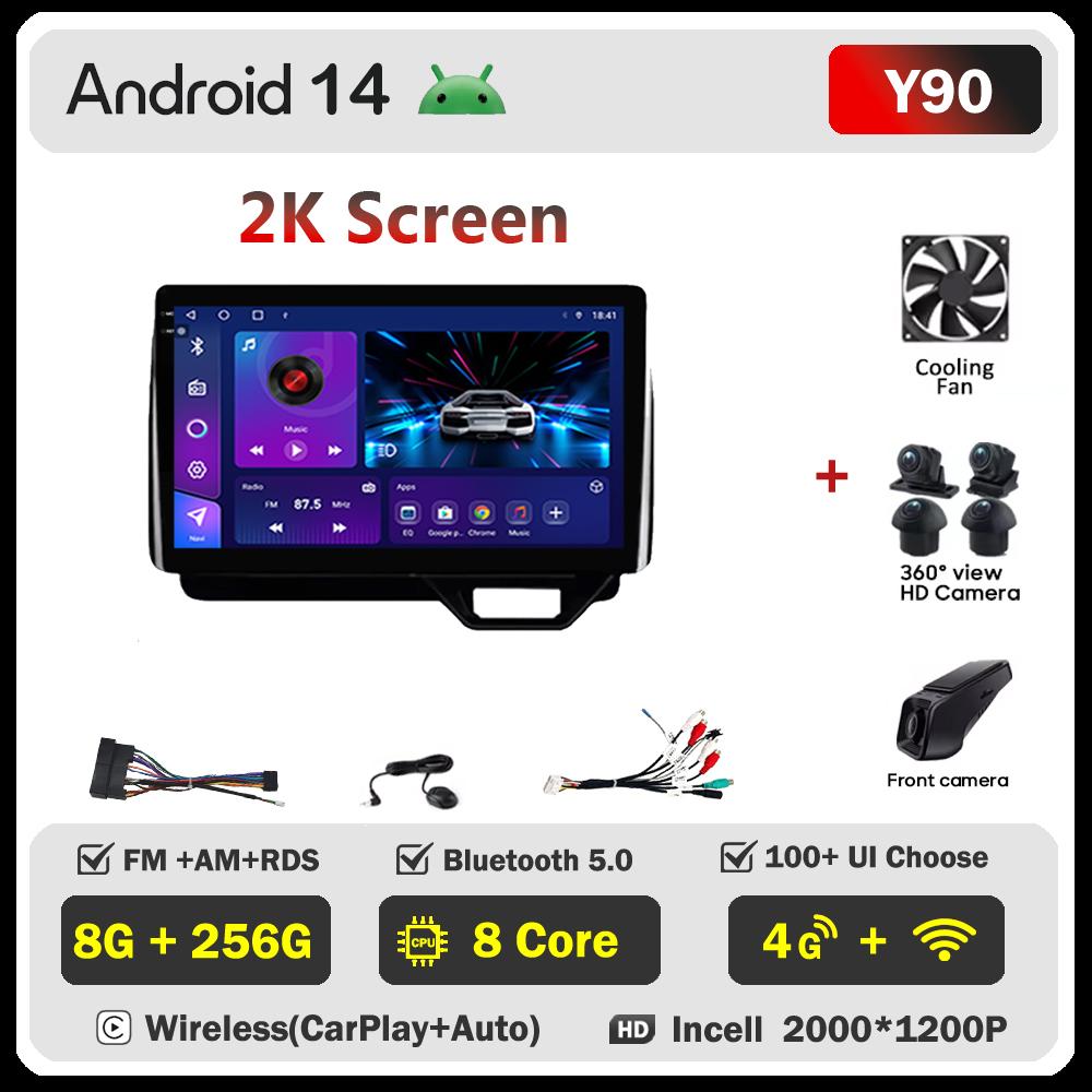 Android 14 For Honda N-BOX II 2 JF3 4 2017 - 2021 Stereo Head Unit Mirror Link GPS Navigation Autoradio Car Intelligent Systems