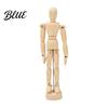Künstler-Schaufensterpuppe für Figurenpuppe Mannequin Körper Flexibel Zeichnen Holzgelenke Menschliches Ornament Künstler-Pose Modell Bewegliche Gelenkige Hand