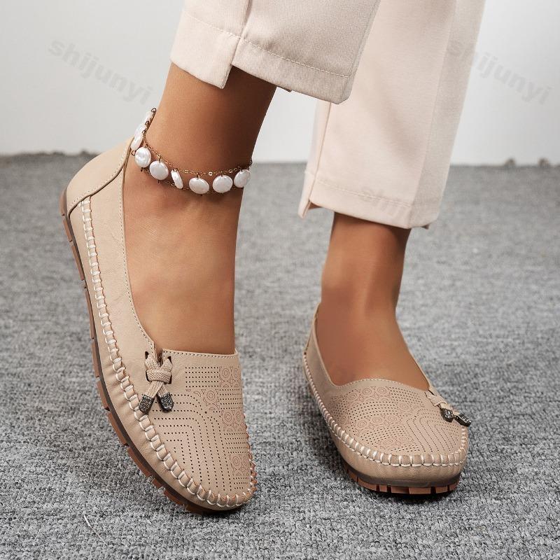 Mocassini Donna Scarpe Casual Moda Autunno 2026 Scarpe Traspiranti in Ecopelle Mocassini Cuciti Calzature Donna Zapatos De Mujer
