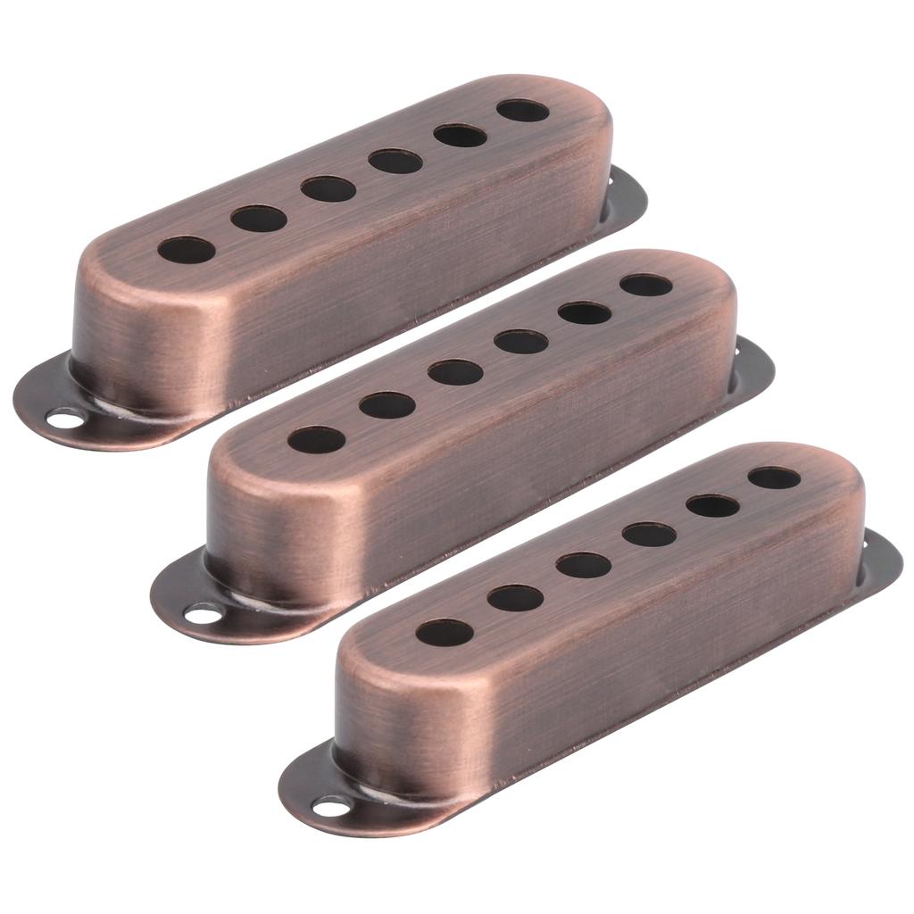 3Pcs Single Pickup Cover Brass 48mm 50mm 52mm Musical Instrument Accessories for ST SQ Electric Guitar