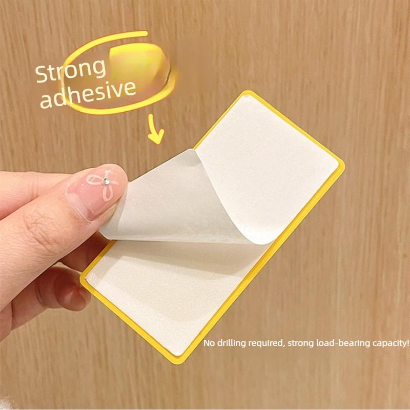 4pcs Practical Hooks Creative Lego Style Hook Without Punching Multi Functional Storage Tool Color Home Decoration Hook Set