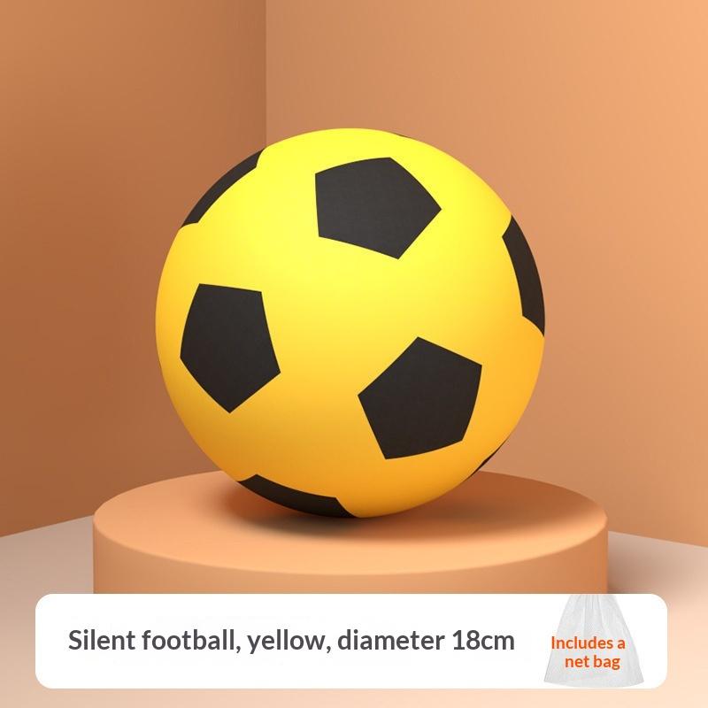 

1 Pc 3 Colors High-Elastic Indoor Silent Football PU Foam Practice Ball Comes With A Net Bag For Home Use And Skill Development
