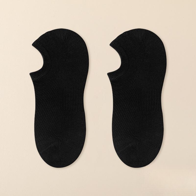 Men's Summer Thin Invisible Cotton Mesh Breathable Sweat Absorbing Deodorizing Socks