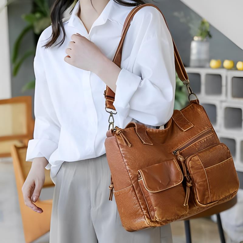 Exclusive Design Women's Bags Vintage Handbags for Women Retro Large Capacity Tote Bags Fashion Shoulder Messenger Crossbody Bag