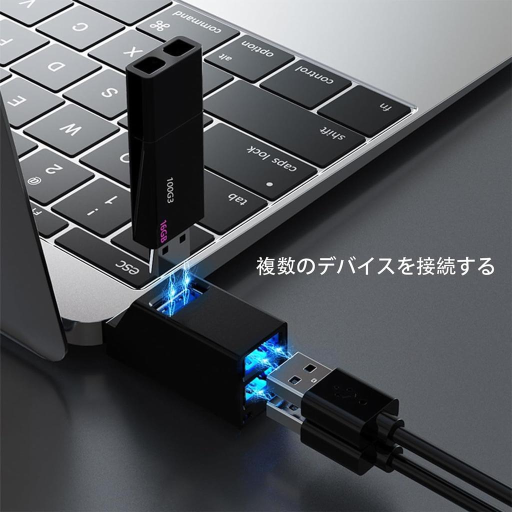 Zacoora USB Hub with 3 USB 1 USB and 1 USB Combo USB Ports for Data Portable and Compatible with Surface and Other Ideal for Remote Offices and Home
