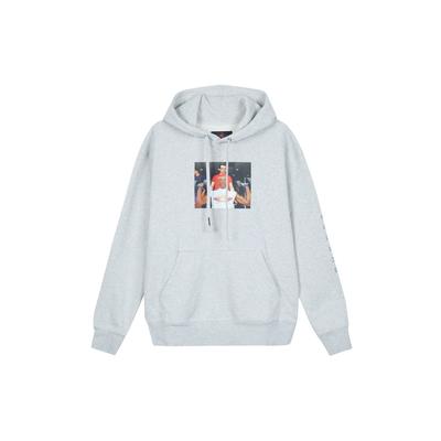 Jordan Marka X UNDEFEATED Undefeated X Air Jordan Kolekcja Kapsułowa Bluza Pulowerowa z Nadrukiem Graficznym Męska Bluza Szara DX6318-050