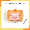 Tissue Box Cover Dispenser Gift Toast Shape Napkin Holder Paper for Office Desk Night