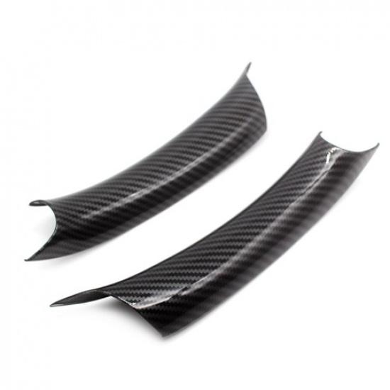 Black/Carbon Interior Door Handle Panel Pull Cover Fit For BMW X5 X6 E70 E71 F15
