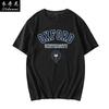 Oxford University British School Uniform Printed Tshirt Summer Unisex Couples Shortsleeved Crew Neck Top Mens Tshirt