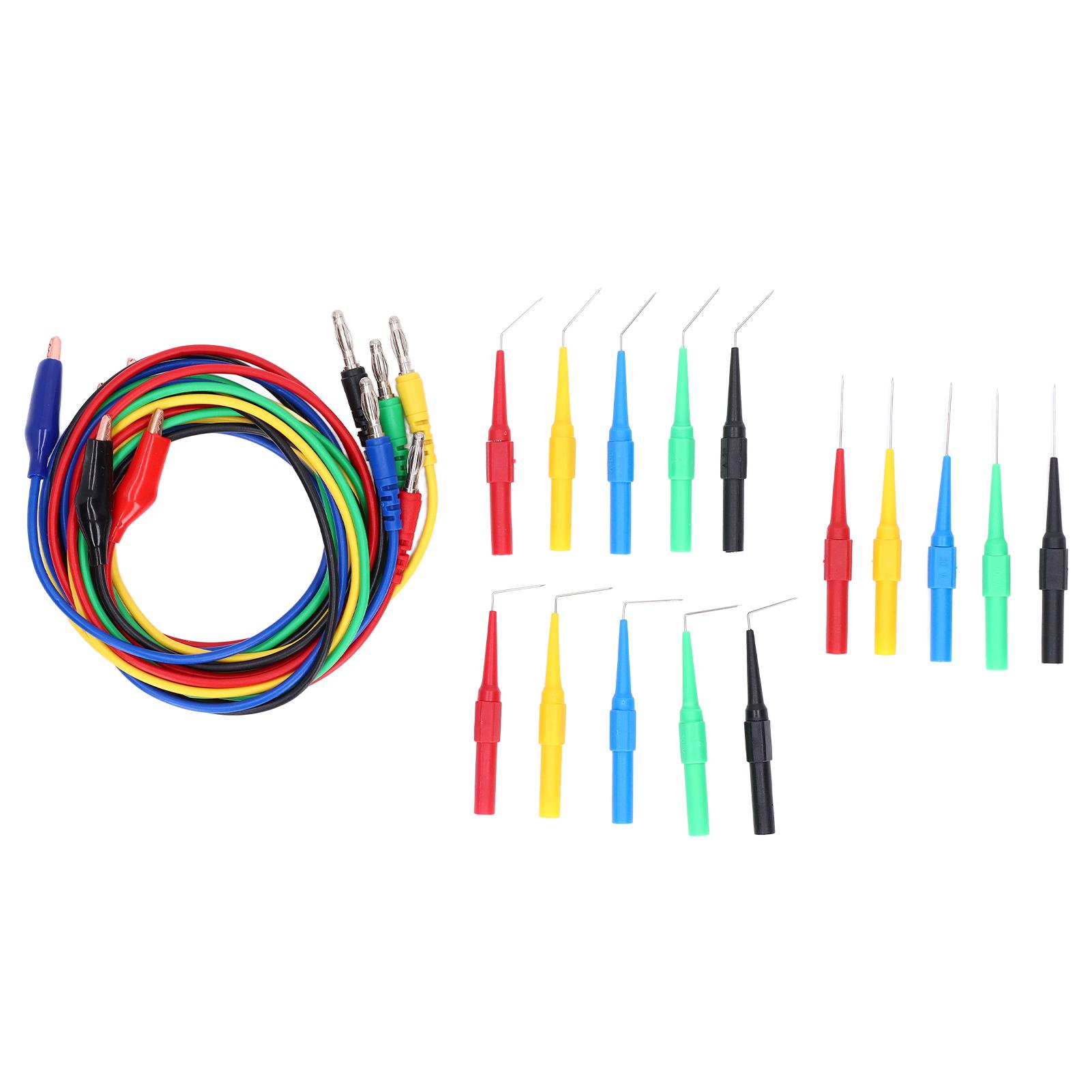 

Тестовий набір штекерів-бананів, нікельовані затискачі, щупи для вимірювального приладу 4 мм JT8005por