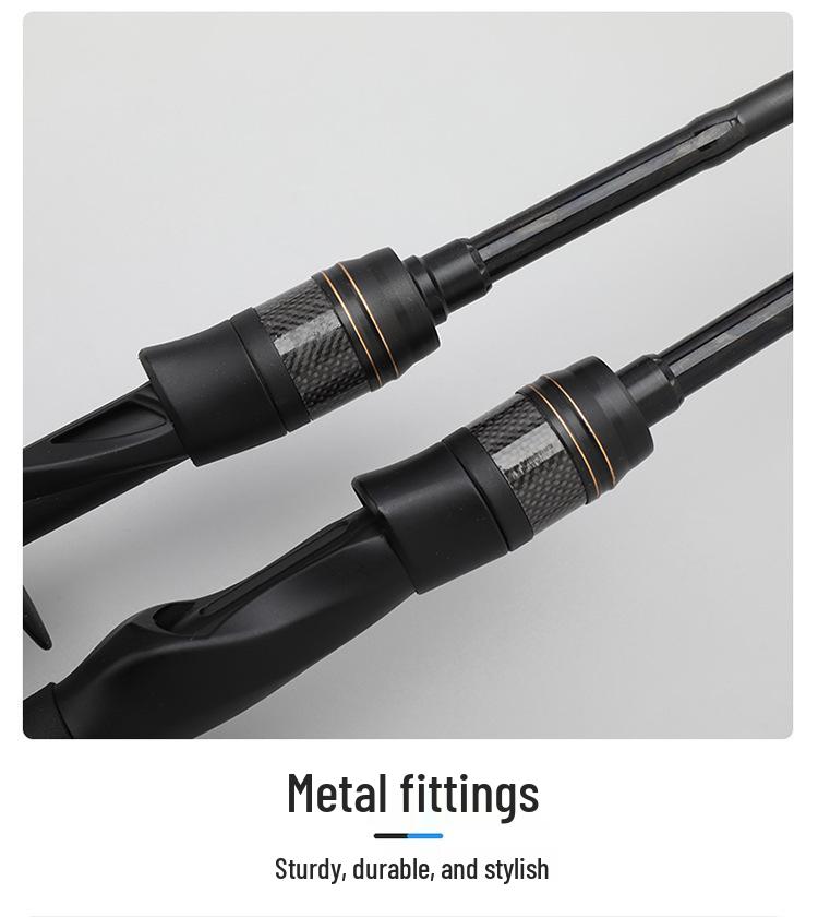 Cross Carbon Ultra-Light Sea Fishing Rod with Hollow Joint, Gun/Straight Handles, M/MH Action