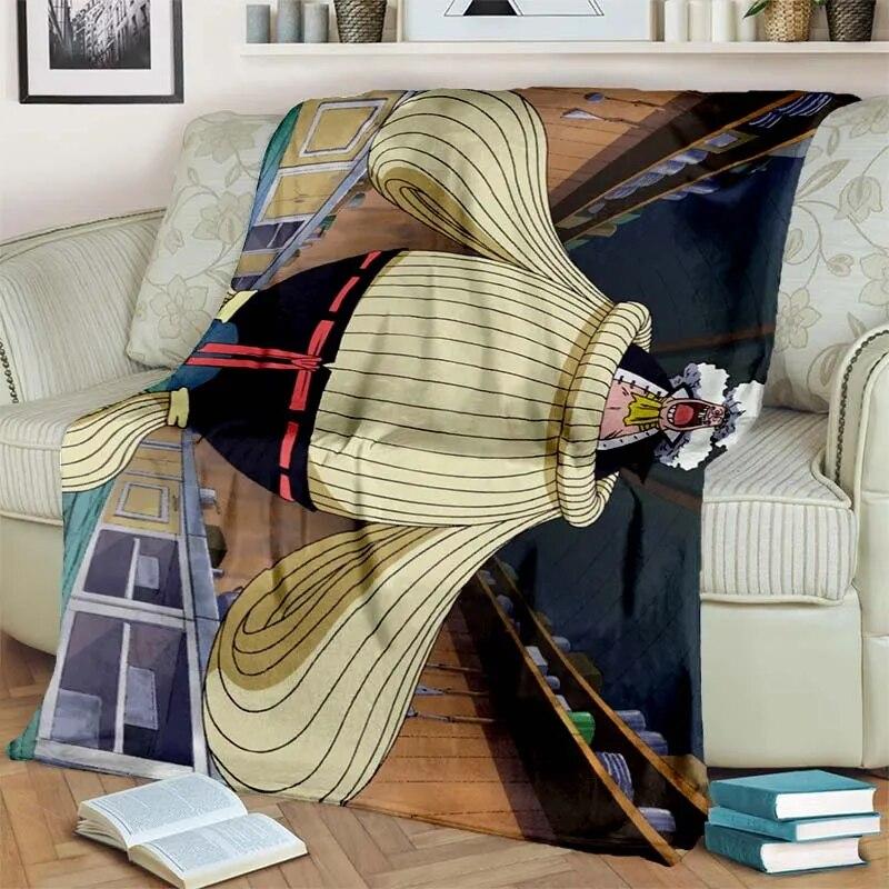 Japanese Anime One P-Piece Lightweight Flannel Blanket,Multi-purpose Holiday Gift Blanket Warm And Soft Blankets All Seasons