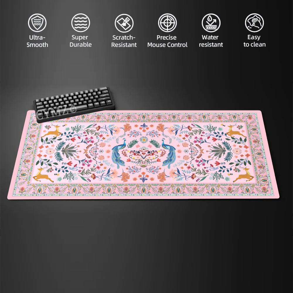 Persian Mouse Pad Large Carpet Persian Pattern MousePad Game Desk Accessories Computer Desk Mat Bedroom Floor Mat Persian Carpet 600x300x2mm