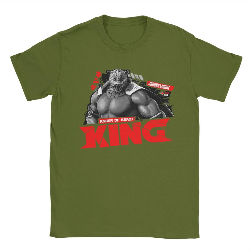 Herren T-Shirts Tekken Spiel Neuheit Reine Baumwolle T-Shirts Kurzarm T-Shirts Rundhals Oberteile Klassisch