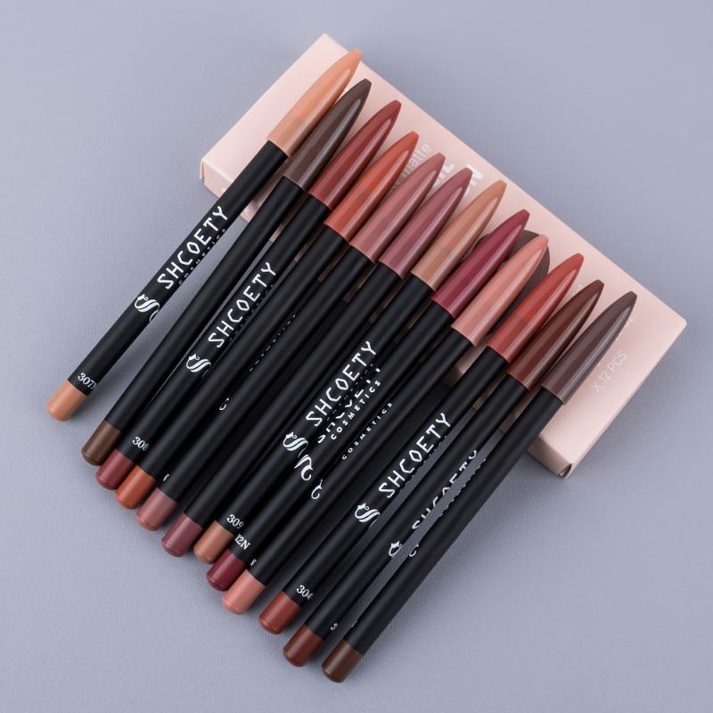 Matte Lipstick Lipliner Suit Nude Color Does Not Fade Lasting Makeup Matte Texture