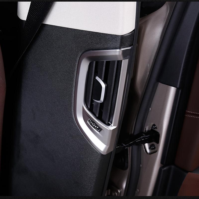 Pro BMW řady 5 G30 G31 17-18 2PCS Chrom ABS Kryt zadního bočního výstupu vzduchu Obložení interiéru auta