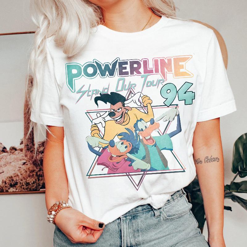 Fashion 2026 New Powerline World Trend High Fly Print Womens High Quality Loose Plus Size Cotton Short Sleeve S