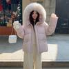 Winter New Down Cotton Clothing Loose Thickened Small Hooded Big Fur Collar Fashion Jacket Trend