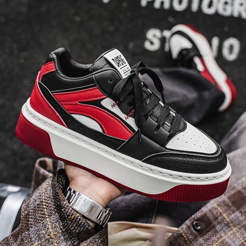 Fashion 2025 Autumn New Men's Low Top Thick Sole Casual Sport Shoes Fashion Trend Versatile Comfortable Non Slip Niche Platform sneakers