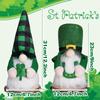 62KD LED Light Up Gnomes Dolls Patricks Day Leprechaun Ornament for Holiday Decors