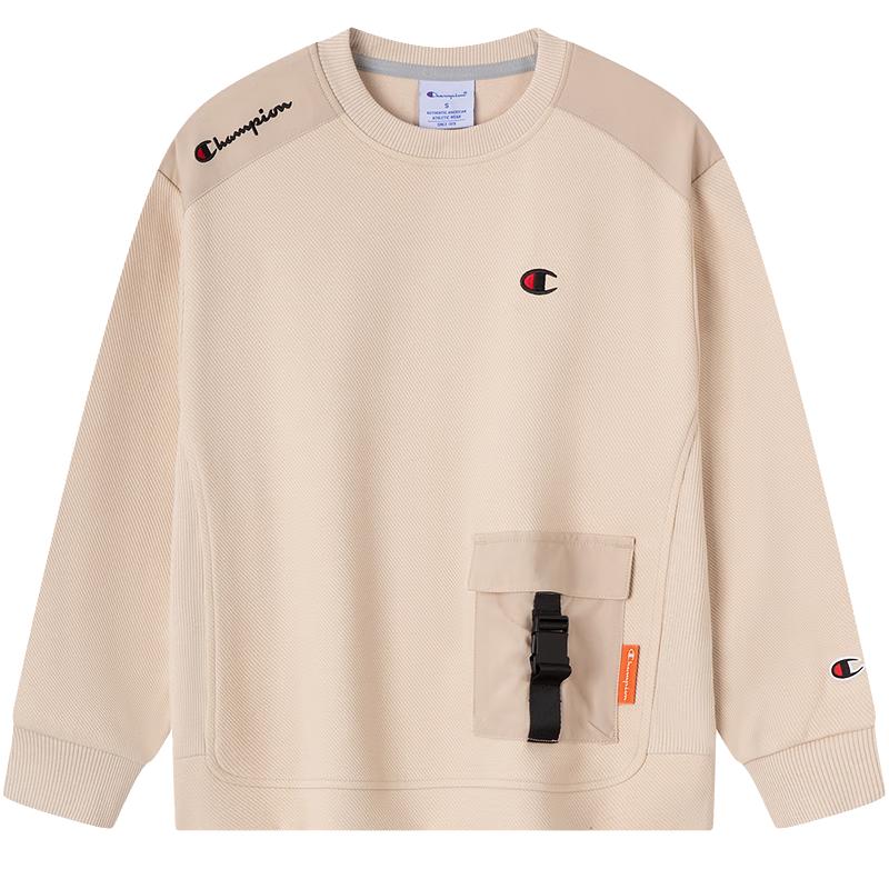 Champion Kids  Fall 2025 Patchwork Embroidered Sport Sweatshirt L