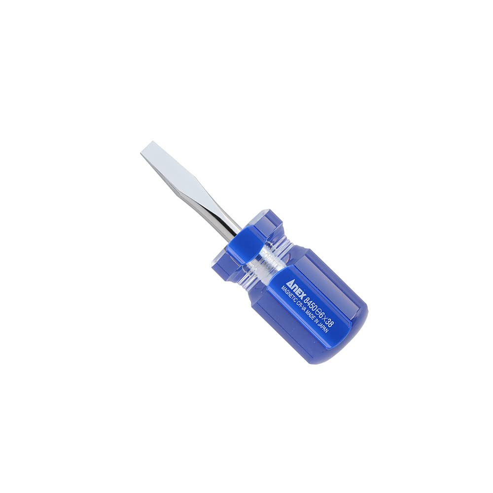 ANEX Driver Stubby Handle x 38 Four-Line -6 No.8450