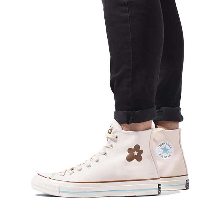 Golf X Converse Chuck Taylor All Star 70 Le Fleur X Chuck70 Small Flower Co-branded High-Top Canvas Shoes Unisex Off-White