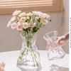 Irregular Ikebana-Style Hydroponic Glass Vase - Transparent Decorative Money Bag for Living Room