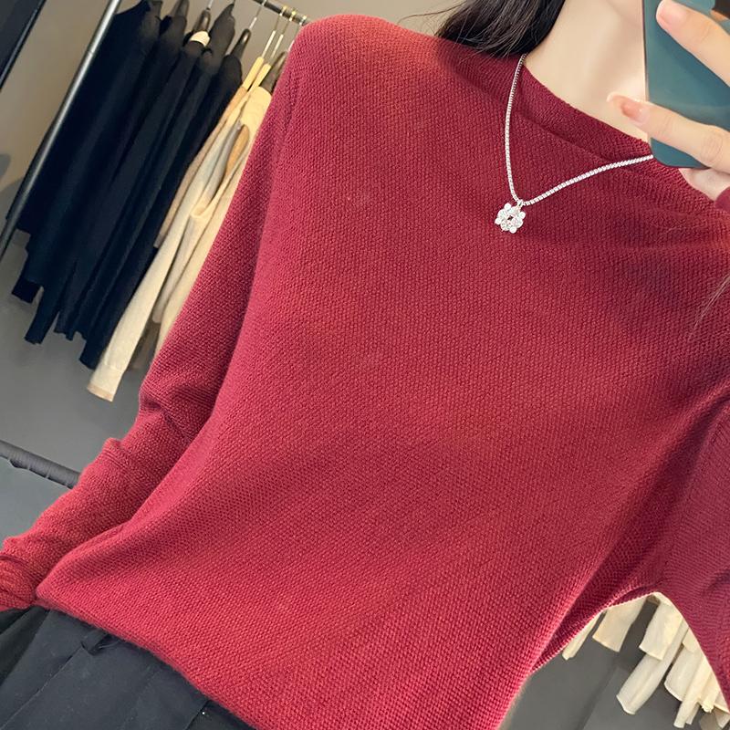 Dámský celoroční svetr z 50% vlny a 50% hedvábí | Lehký teplý pulovr z příze | Luxusní úplet z kašmírového hedvábí