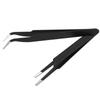 6 Pieces Per Set Anti-static Stainless Steel Tweezers Repair Tool Industrial Precision Curved Straight Tweezers Repair Tool