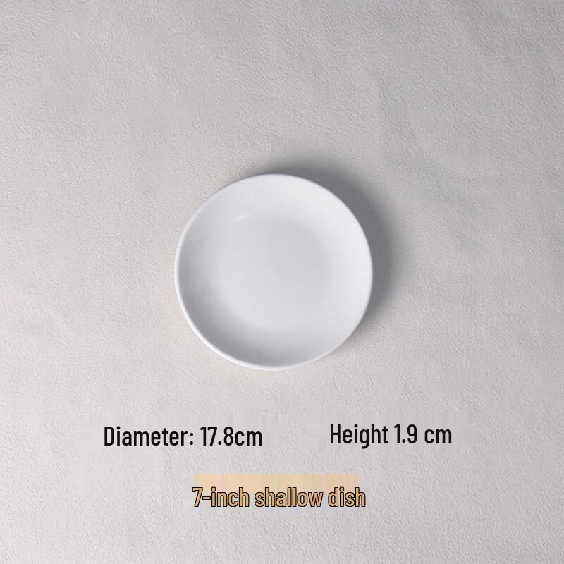 Zhi Shi Commercial White Ceramic Western Dinner Plates