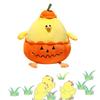 Funny Doodle Chicken Plush Toy Pumpkin Doll Cartoon Stuffed Animal For Halloween Gift