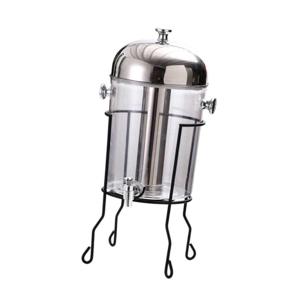 8L Commercial Juice Dispenser with Bracket Multipurpose for Large Gatherings Black