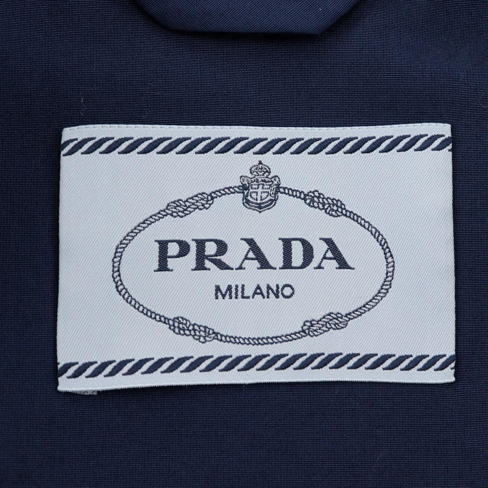 Prada Trenčkot 29Y278 Tmavě modrá bavlna/polyester Dámský Použitý