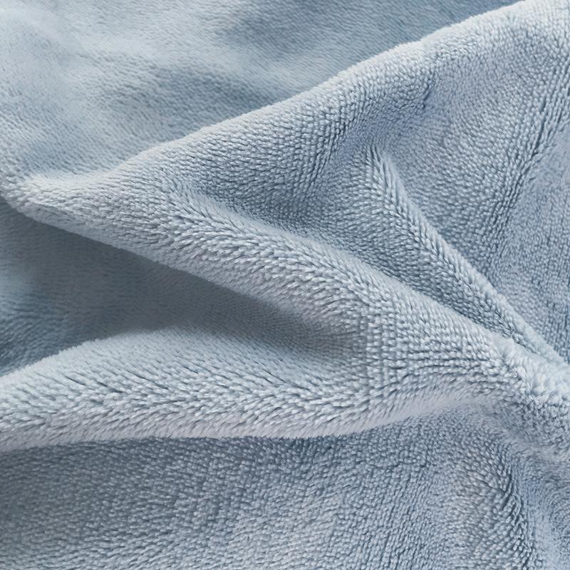 Thickened Milk Fleece Four-Piece Set, Milk Fleece Coral Fleece Bed Sheet Quilt Cover Double-Sided Flannel Bed Three-Piece Set