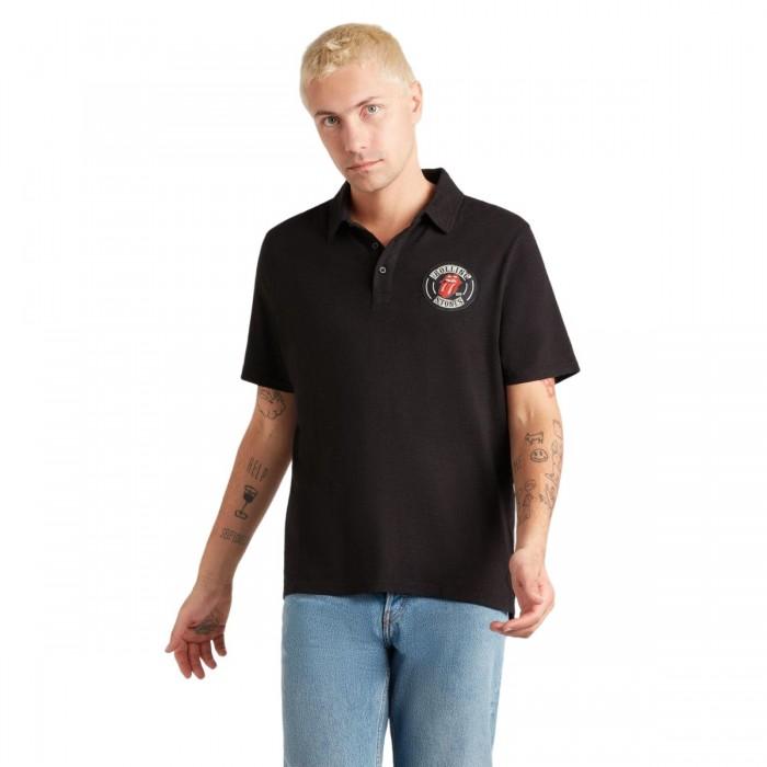 Amplified Mens The Rolling Stones Slub Polo Shirt