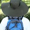 Summer Fishing Hat Breathable UV Protection Large Brim Hiking Cap Men Women Foldable Elastic Outdoor Beach Travel Sun Hat