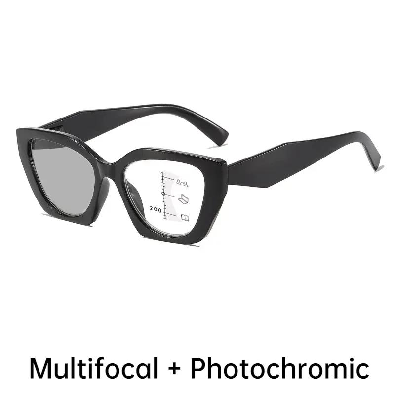 Smart Pochromic Sunglasses for Reading Glasses Vintage Progressive Multifocal Presbyopia Eyewear Finished Bifocal Eyeglasses