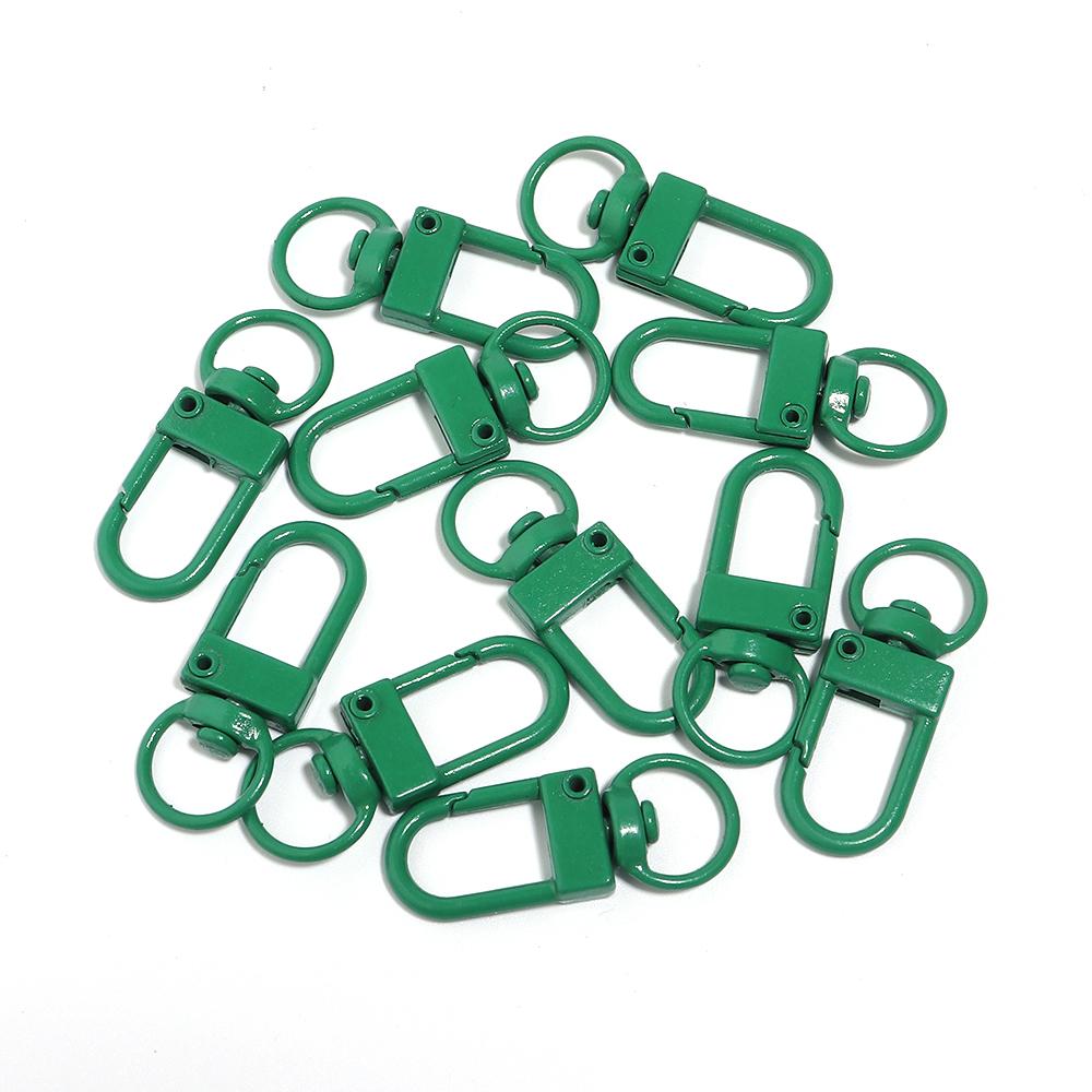 10pcs/lot Colorful Alloy Snap Lobster Clasps Hooks Keychain Findings For DIY Key Chains Necklace Bracelet Accessories Wholesale