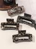 4Pcs Tortoise Hair Claw Clips, Leopard Print Stylish Hair Accessories for Women Fashion Strong Hold Clips for Thick Thin Hair