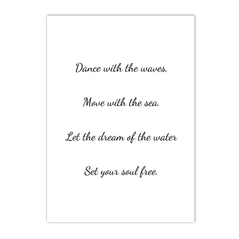 Seascape Canvas Poster Surfing Wall Art Summer Beach Sea Print Shell Posters Painting Nordic Wall Pictures Living Room Decor